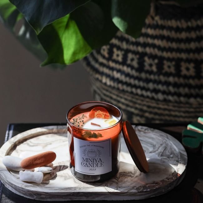 Vintage Apothecary Amber Jar